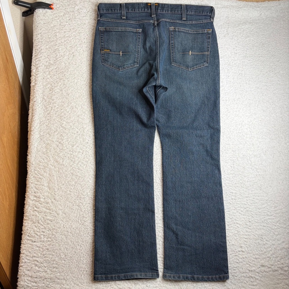 Ariat Rebar M5 Straight Leg Jeans Mens 38x32 Dark Wash Denim Workwear